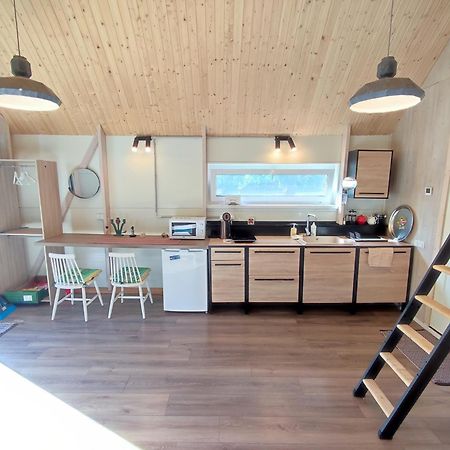 Modern Sauna Cabin In Horse Ranch Liyeplauke Buitenkant foto
