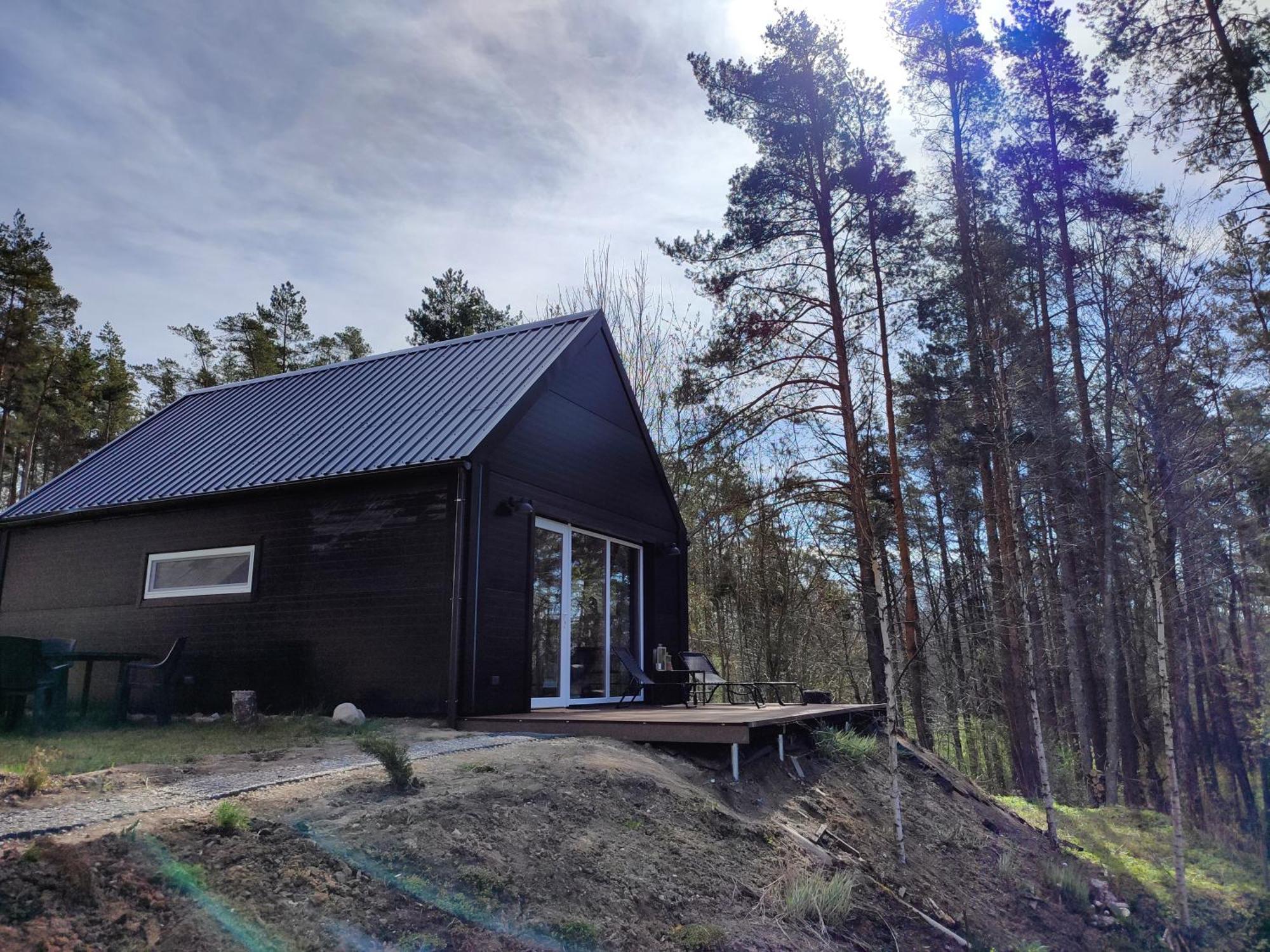 Modern Sauna Cabin In Horse Ranch Liyeplauke Buitenkant foto