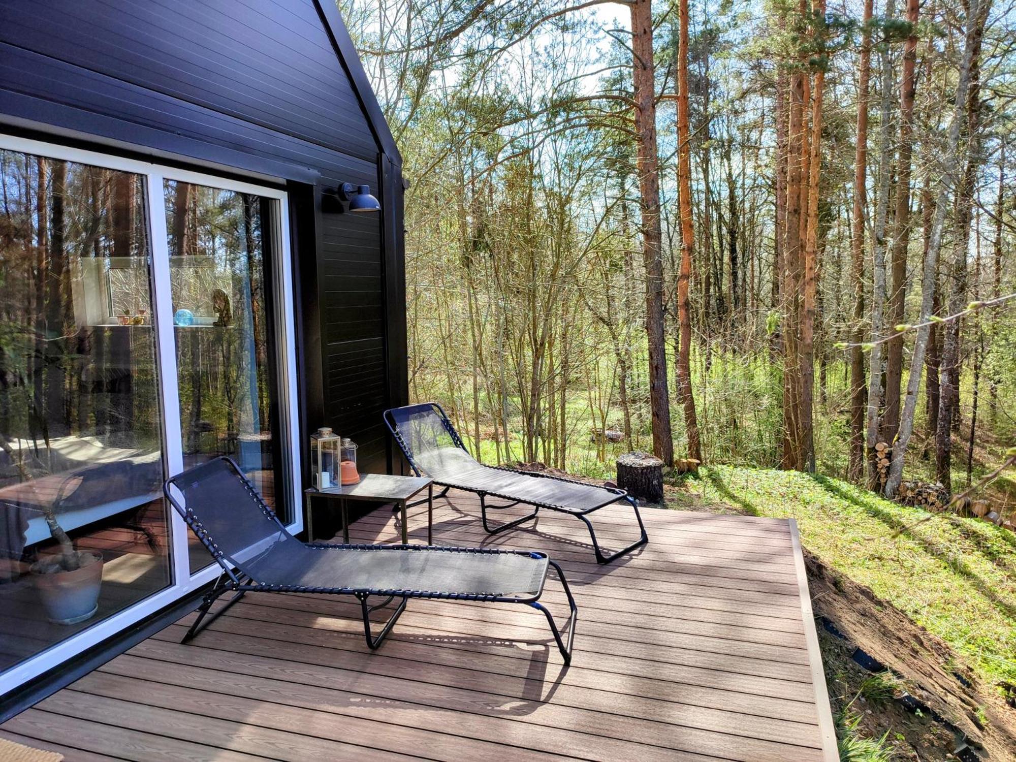 Modern Sauna Cabin In Horse Ranch Liyeplauke Buitenkant foto
