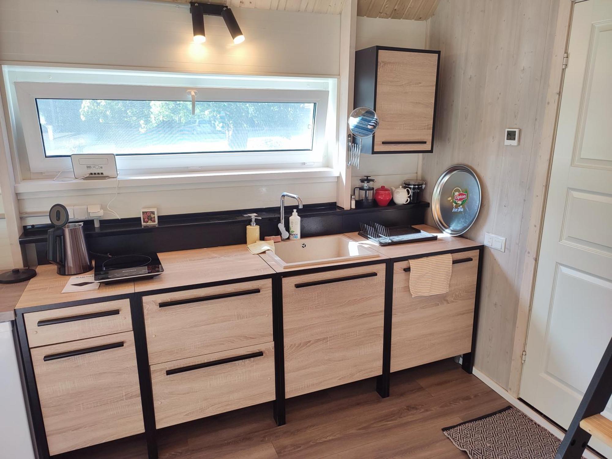 Modern Sauna Cabin In Horse Ranch Liyeplauke Buitenkant foto