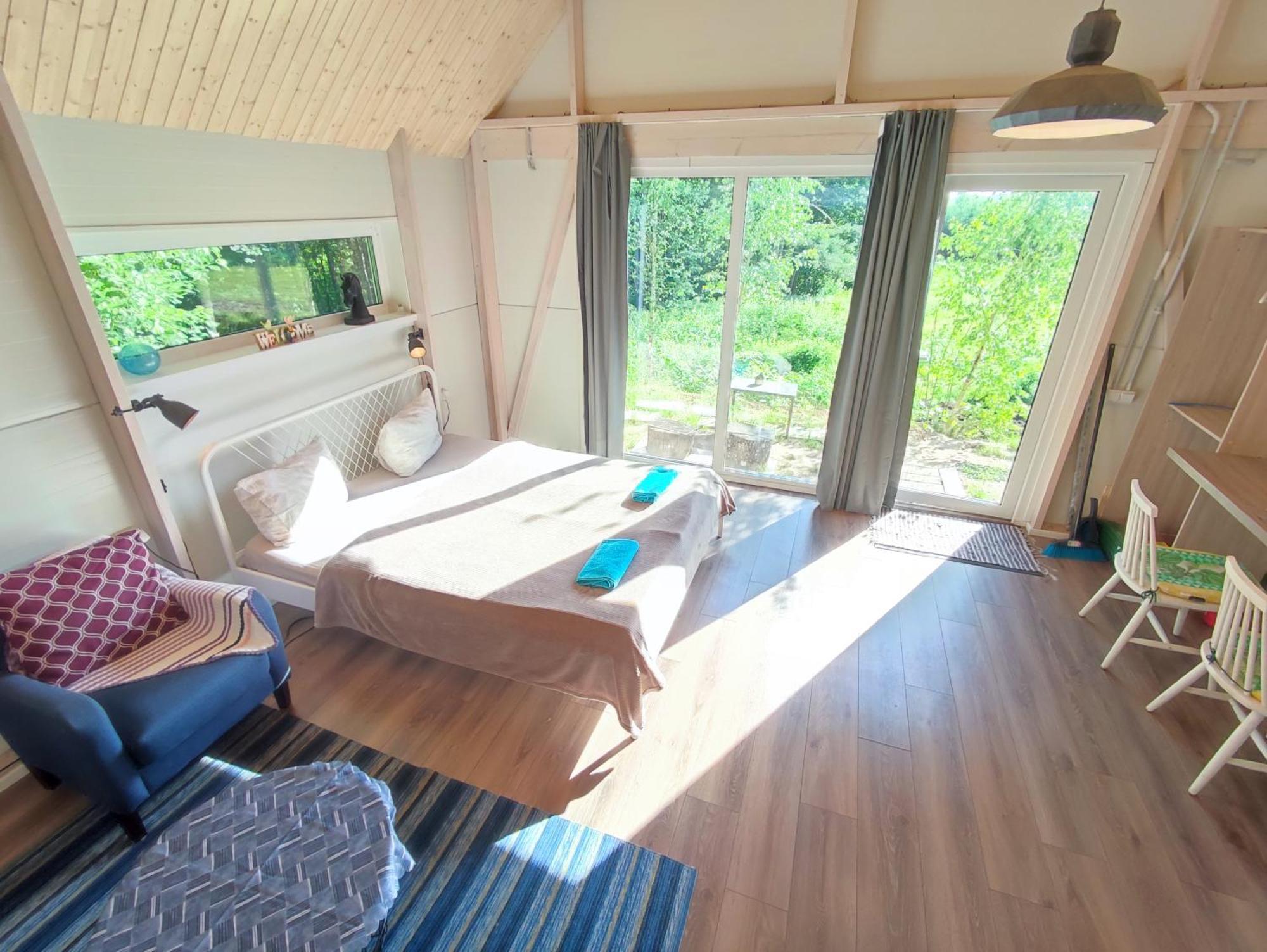 Modern Sauna Cabin In Horse Ranch Liyeplauke Buitenkant foto