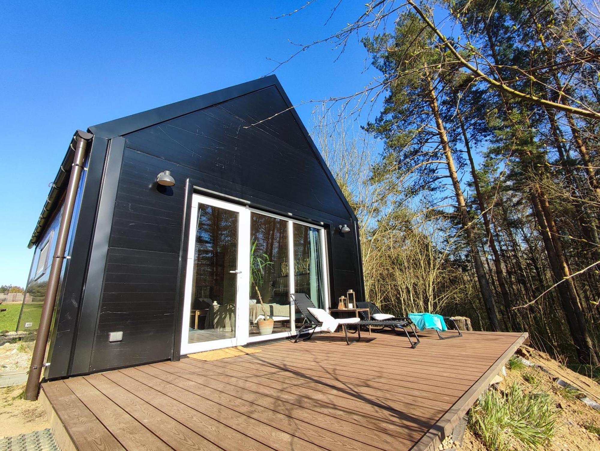 Modern Sauna Cabin In Horse Ranch Liyeplauke Buitenkant foto